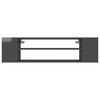 vidaXL Hanging TV Cabinet High Gloss Grey 100x30x26.5 cm Engineered Wood