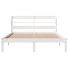 vidaXL Bed Frame without Mattress White 140x190 cm Solid Wood Pine