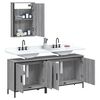 vidaXL 3 Piece Bathroom Furniture Set Grey Sonoma Engineered Wood
