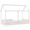 vidaXL Kids' House Bed Frame without Mattress White 90x200 cm