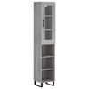 vidaXL Highboard Grey Sonoma 34,5x34x180 cm Engineered Wood