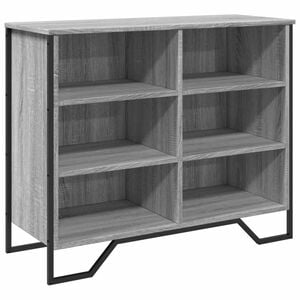 vidaXL Sideboard Grey Sonoma 91x35,5x74,5 cm Engineered Wood