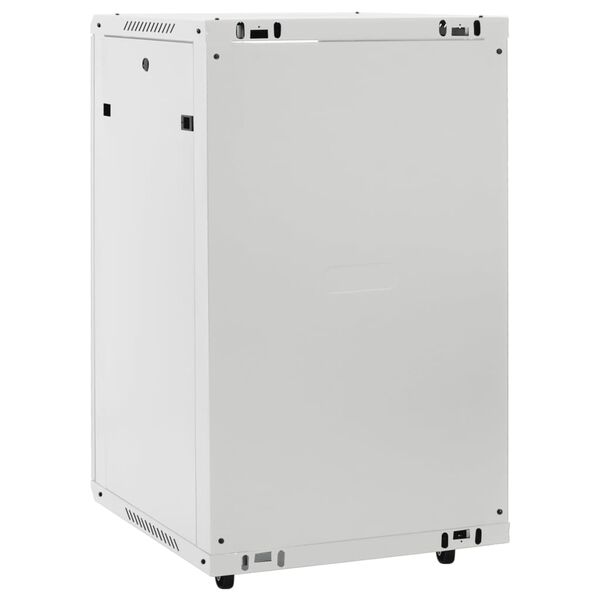 vidaXL 18U Network Cabinet with Swivel Feet 19" IP20 60x60x100 cm