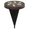 vidaXL Solar Ground Lights with Ground Spikes Outdoor 12 pcs Warm White