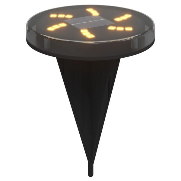 vidaXL Solar Ground Lights with Ground Spikes Outdoor 12 pcs Warm White