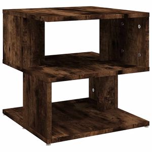 vidaXL Side Table Smoked Oak 40x40x40 cm Engineered Wood