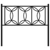 vidaXL Metal Replace Headboard Black 107 cm