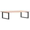 vidaXL Basin Shelf Wall Mounted Steel and Solid Wood Oak
