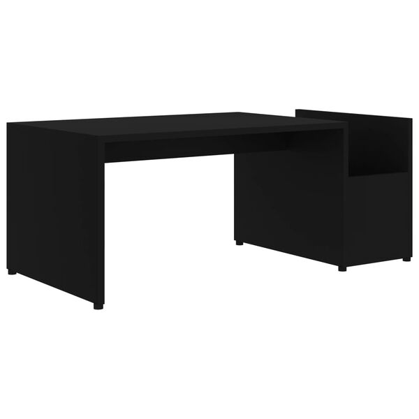 vidaXL Coffee Table Black 90x45x35 cm Engineered Wood
