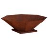 vidaXL Fire Pit Rusty 70.5 x 70.5 x 21.5 cm Weathering Steel