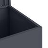 vidaXL Outdoor Storage Box Anthracite 55 x 50.5 x 50 cm Steel