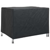 vidaXL Furniture Cover Plain Black 110 x 84 x 70 cm 600D Oxford Fabric