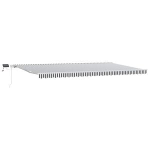 vidaXL Retractable Awning | Anthracite and White