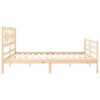 vidaXL Bed Frame without Mattress 200x200 cm Solid Wood