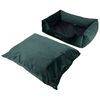 DISTRICT70 Pet Bed VELURO Green S