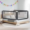 vidaXL Toddler Safety Bed Rail Dark Grey 200x25 cm Fabric