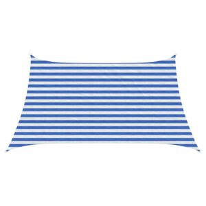 vidaXL Sunshade Sail 3 / 4 x 2 m HDPE Rectangular Blue and White