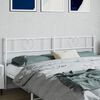 vidaXL Metal Replace Headboard White 200 cm