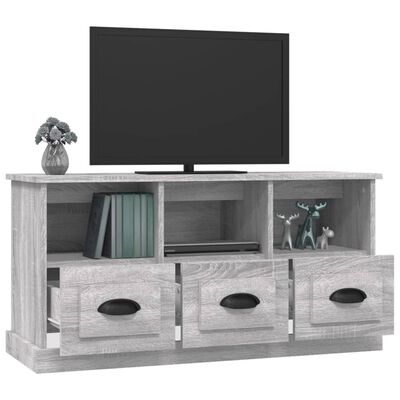 vidaXL TV Cabinet Grey Sonoma 100x35x50 cm Engineered Wood