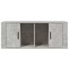 vidaXL TV Cabinet Concrete Grey 100x35x40 cm Engineered Wood