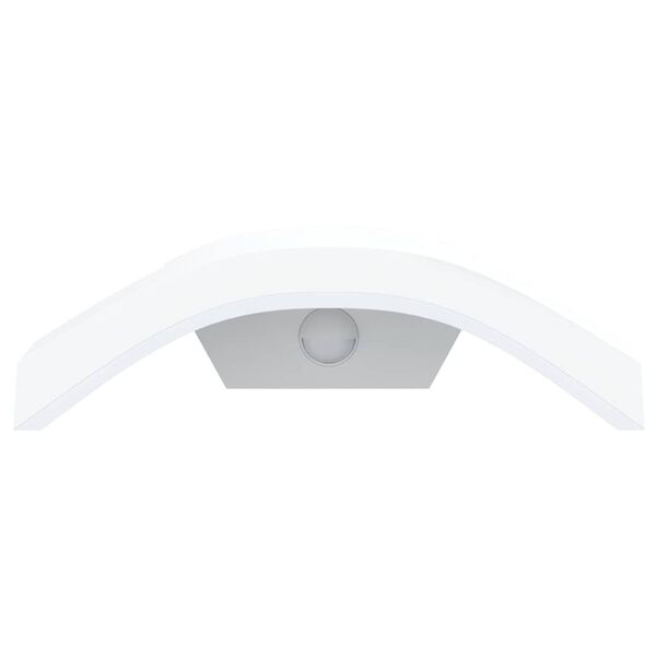 vidaXL Outdoor LED Wall Light with Sensor White Die-cast Aluminium