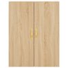 vidaXL Highboard Sonoma Oak 69.5x34x180 cm Engineered Wood