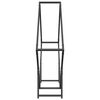 vidaXL Firewood Rack Black 100x25x100 cm Cold-rolled steel