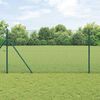 vidaXL Fence Post Green 10 x 1 m (12 x 12 mm mesh) Steel