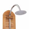 vidaXL Garden Shower Solid Teak 70x75x204 cm