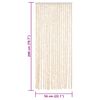 vidaXL Fly Curtain Beige and White 56x200 cm Chenille