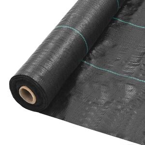 vidaXL Weed Membrane | Black | Polypropylene | Large | Water-resistant materials