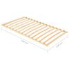 vidaXL Slatted Bed without Mattress Base with 13 Slats 120x200cm