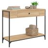 vidaXL Console Table Sonoma Oak 100x34.5x75 cm Engineered Wood