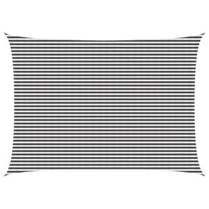 vidaXL Sunshade Sail 5 x 7 m HDPE Rectangular Anthracite and White