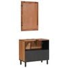 vidaXL Bathroom Sets with Storage Acacia Brown Winish Solid Mango Wood
