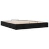 vidaXL Ottoman Bed Frame without Mattress Black Super King Fabric