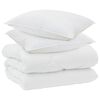 vidaXL Winter Duvet with Pillow 3 pcs White Microfiber