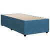 vidaXL Bed Frame without Mattress Blue 80x200 cm Velvet