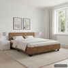 vidaXL Bed Frame without Mattress Natural Rattan 180x200 cm Super King