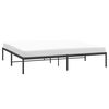 vidaXL Metal Bed Frame without Mattress Black 200x200cm