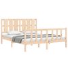 vidaXL Bed Frame without Mattress King Size Solid Wood Pine