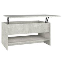 vidaXL Coffee Table Concrete Grey 80x50x40 cm Engineered Wood