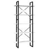 vidaXL 5-Tier Book Cabinet White 80x30x175 cm Pinewood