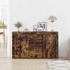 vidaXL Sideboard Smoked Oak 120 x 36 x 69 cm Engineered Wood