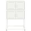 vidaXL Sideboard White 68.5x38.5x107 cm Steel