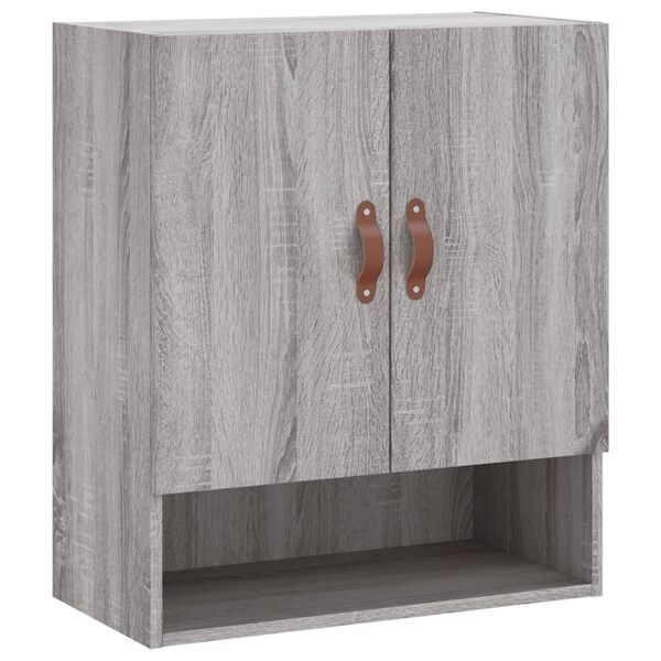 vidaXL Wall Cabinet Grey Sonoma 60x31x70 cm Engineered Wood