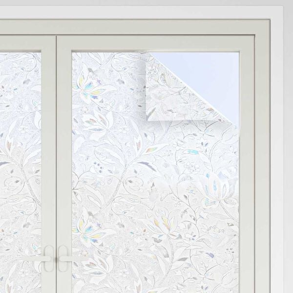 vidaXL Window Films 2 pcs Frosted Flower Pattern PVC
