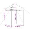 vidaXL Foldable Party Tent Pop-Up Taupe 200x200x306 cm