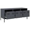 vidaXL TV Cabinet Anthracite 101.5x39x43.5 cm Cold-rolled Steel