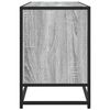 vidaXL TV Cabinet Grey Sonoma 100x35x50 cm Engineered Wood and Metal